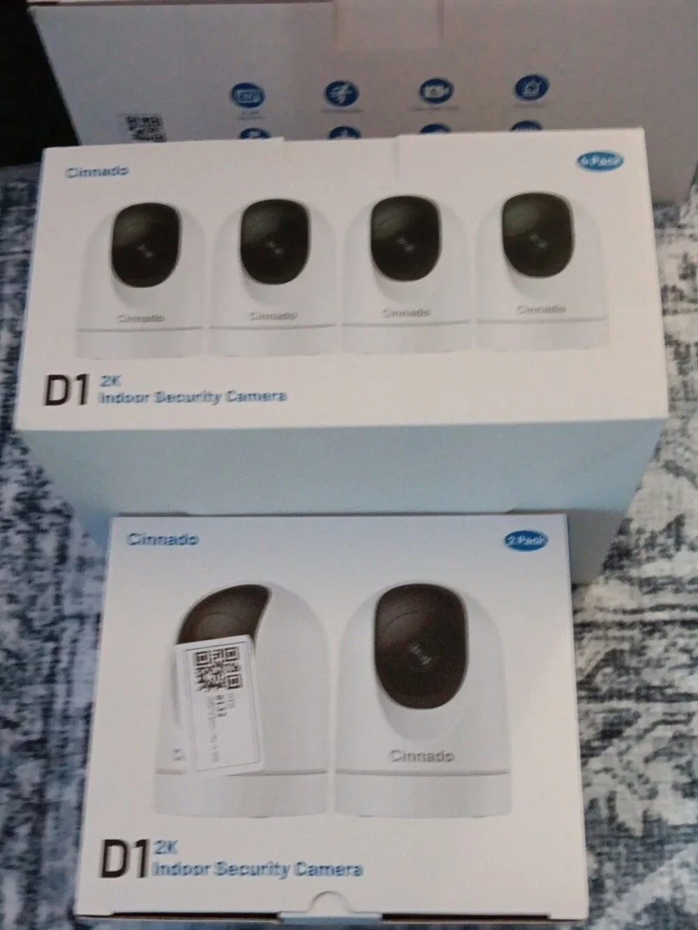 Cinnado 2K 3MP Wireless Security Camera 4pk Camera Set With 6 Additional Cameras